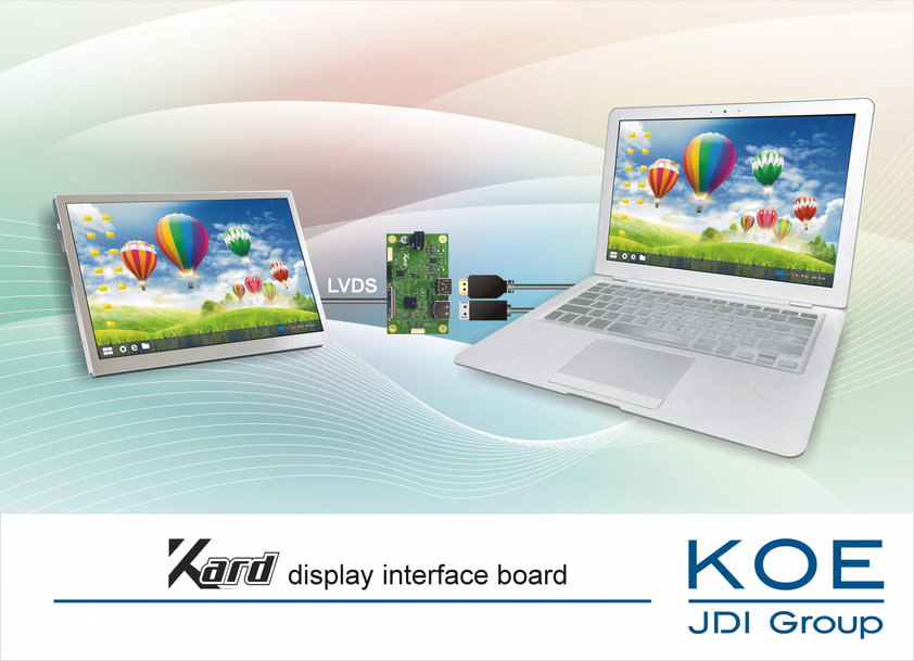 Easy-to-use hardware solution for driving KOE LVDS TFT displays
